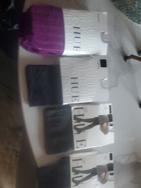 Hue Tights and Legwear Bundle - Purple and Black